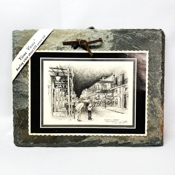 Vieux Carre Historic New Orleans Roofing Slate 175 Year Tile Bourbon St D Davey - Picture 1 of 7